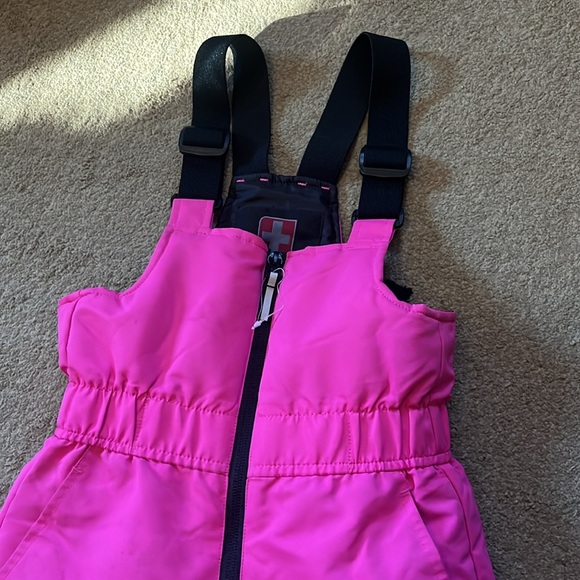 Girls overall snowpants / pink & black / Size XS (4-5) / SWISSTECH ❄️ - Picture 4 of 12